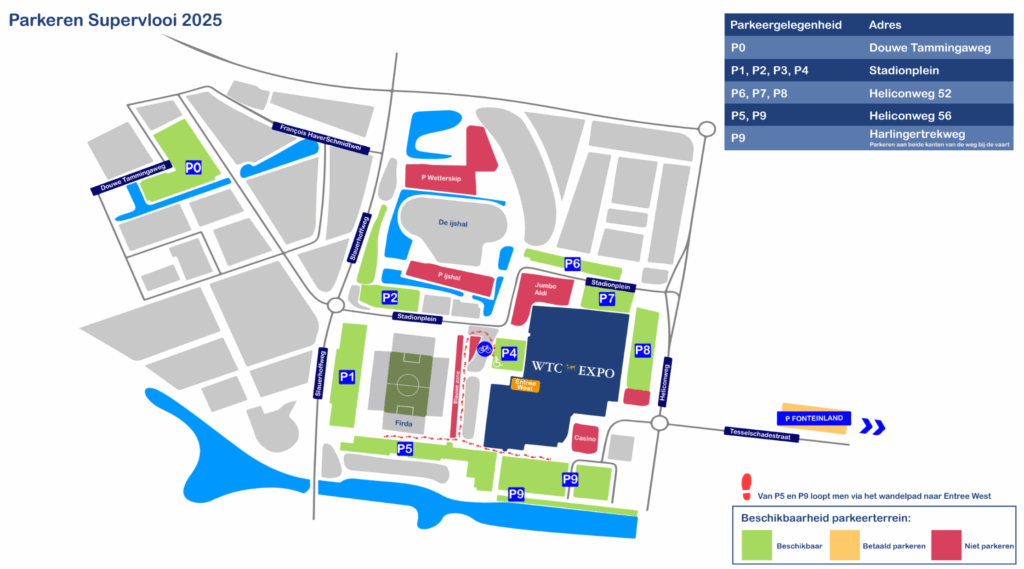 Parkeerplattegrond Supervlooi 25 verkleind