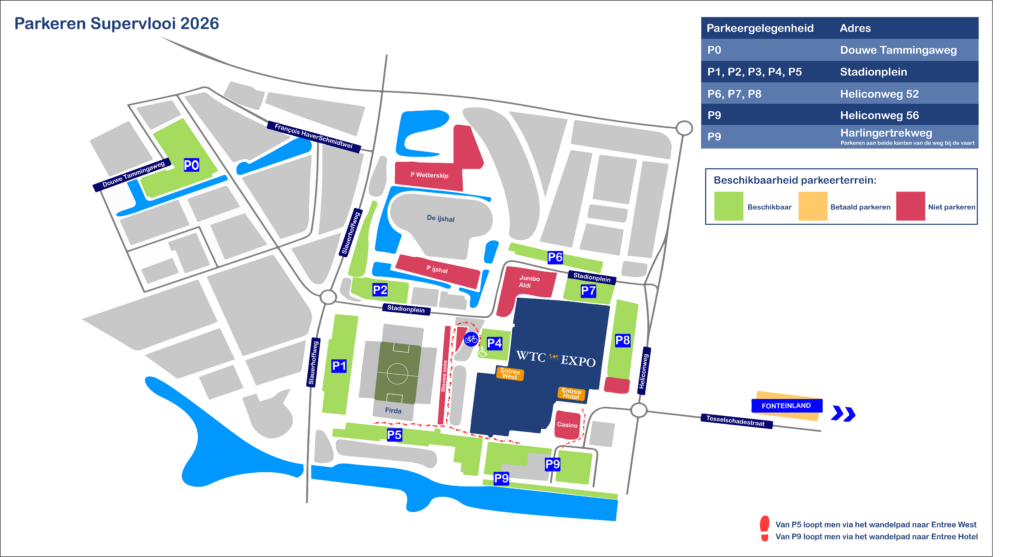 Parkeerplattegrond Supervlooi 2026